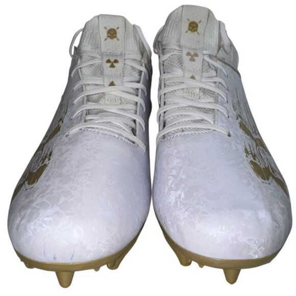 Under Armour Mens Size 15 Football Cleats UA Blur 2 MC Suede 3027978-100 main image 4